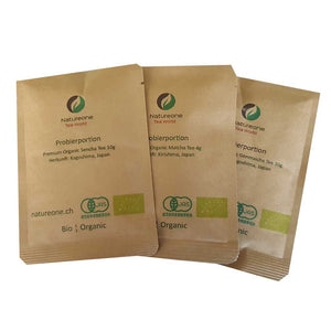Trinkflasche to go aus Glas inkl. Bio Tee-Set - Natureone Tea World